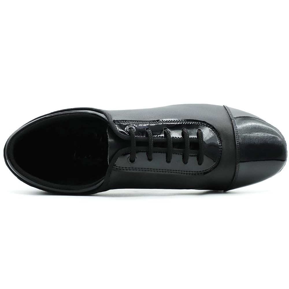 BD Dance Men's Leather Latin Dance Shoes Performance Teaching Ballroom Jazz Waltz Dancing Shoes BDdance Practice #478, 6-14