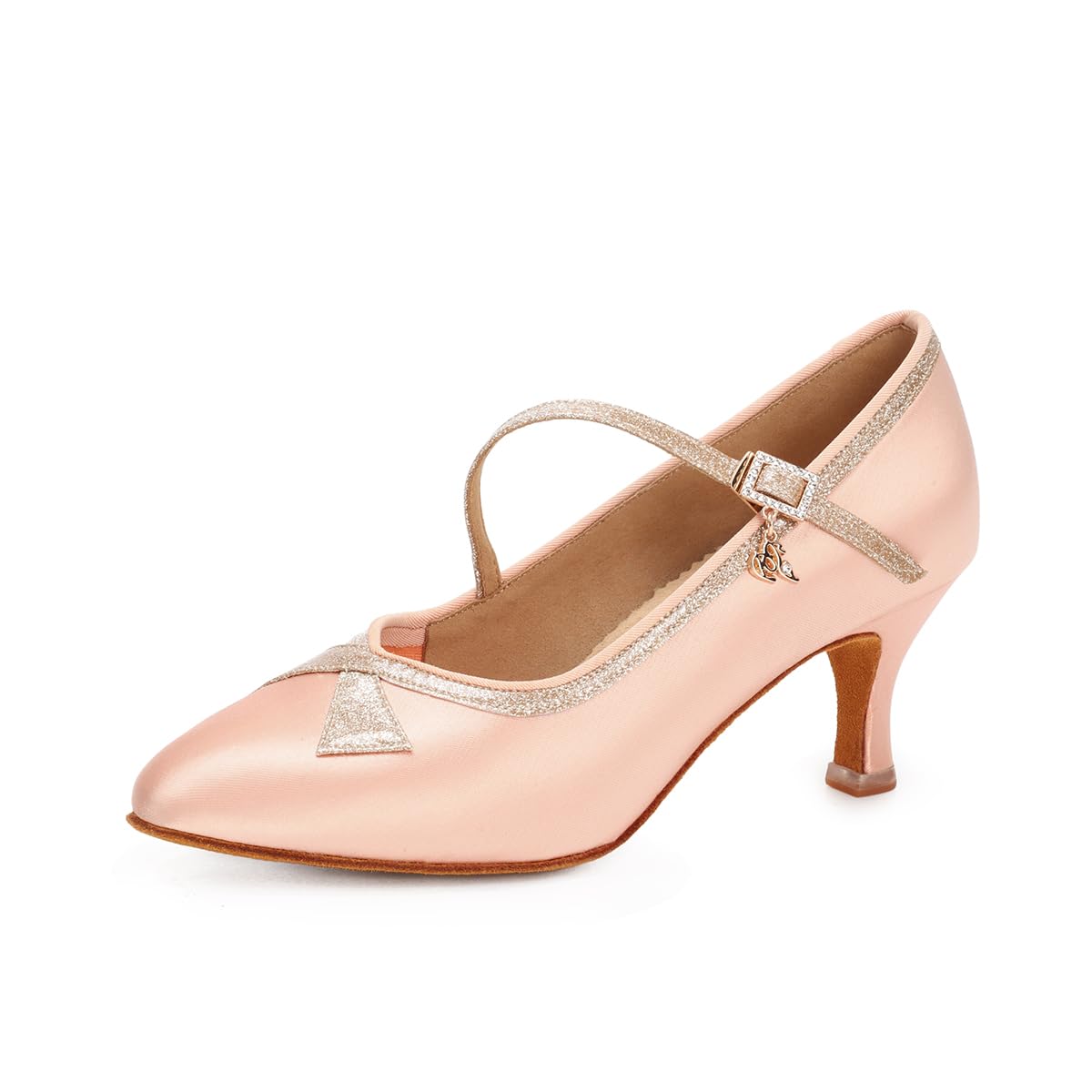 BD Dance Professional Women's Modern Dance Shoes Wedding Satin Mary Jane Performance Latin Ballroom Dancing Practice #1329