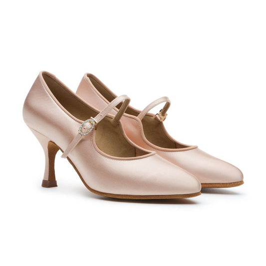 BD Dance Women's Dancing Shoes Latin Salsa Tango Jazz Ballroom Performance Heels Satin #137 Pink, 4.5-11
