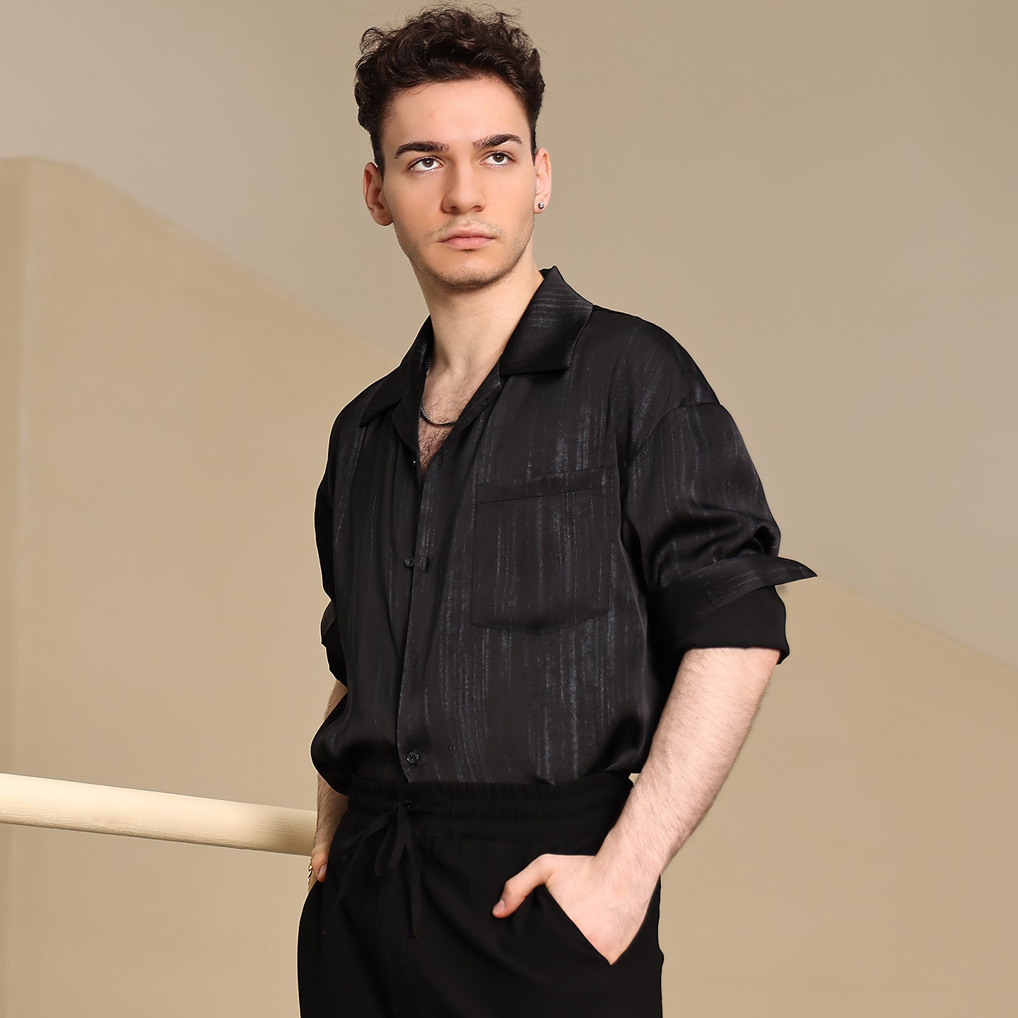 Udance 2025 New Arrival High Quality Breathable Men's Latin Dance Shirt Performance Dancewear Casual Practice Shirt for Men A537