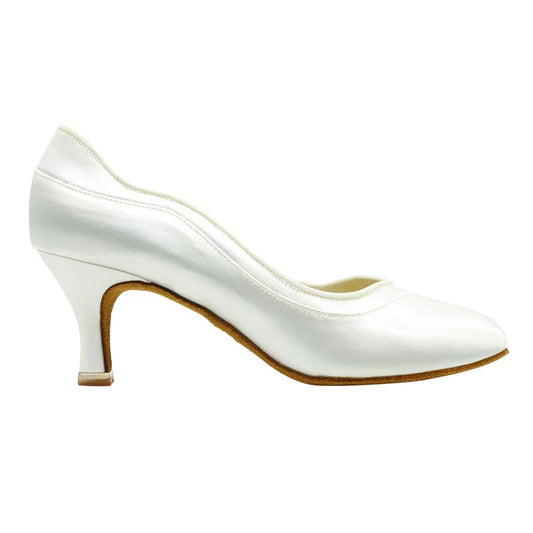 BD Dance Professional Latin Dance Shoes Ballroom Practice Jazz Waltz Women's Satin Wedding Pumps Kitten Heel Slip-On #1321