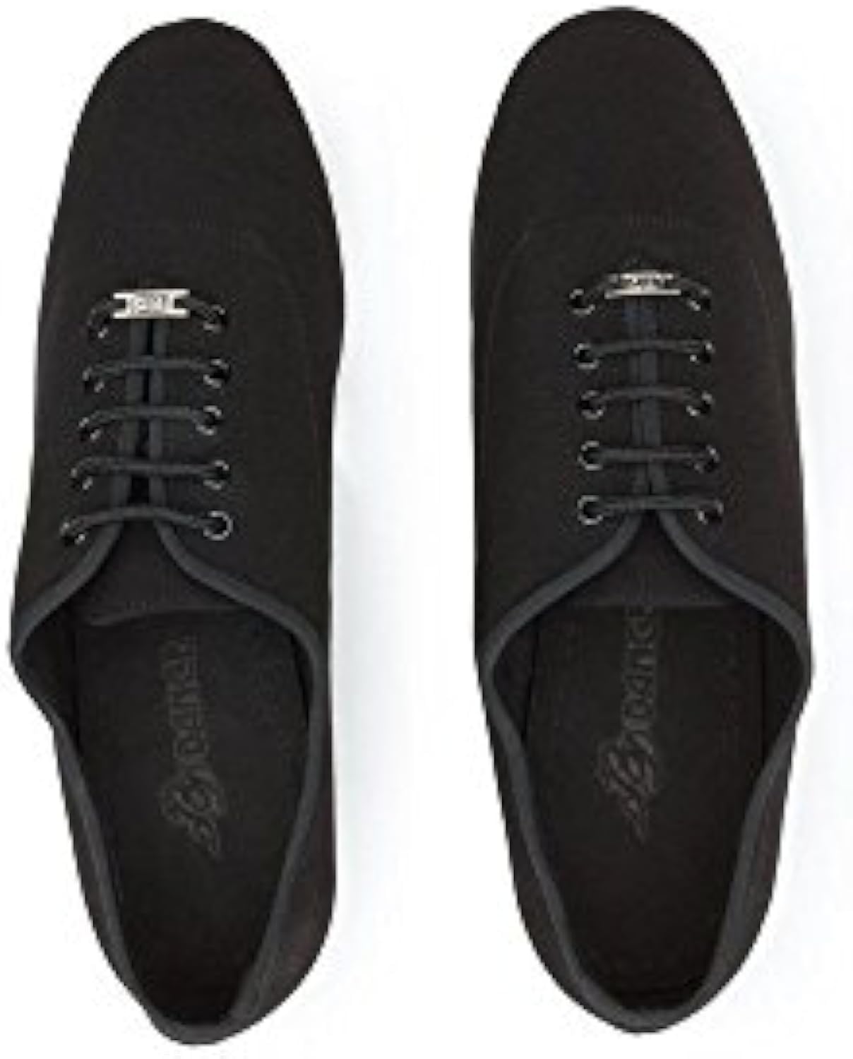BD Dance Shoes Men's Dancing Latin Salsa Tango Jazz Ballroom Training Practice Leather Canvas 302-1, Black, 6-14