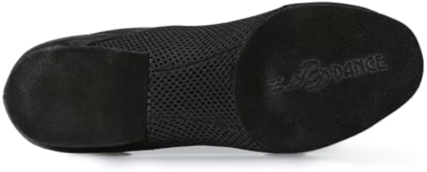 BD Dance Women's Latin Dance Shoes Teachiing Salsa Tango Jazz Ballroom Dancing for Woman Leather and Mesh #AM-1, Black, 4.5-11