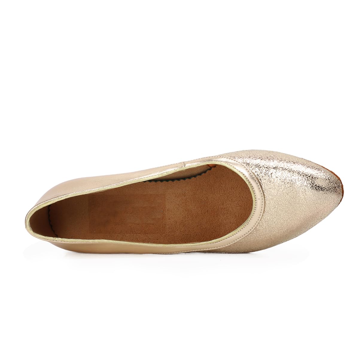BD Dance Women's Gold Leather Pumps Performance Latin Modern Dance Shoes Professional Practice Ballroom Court Heels #190