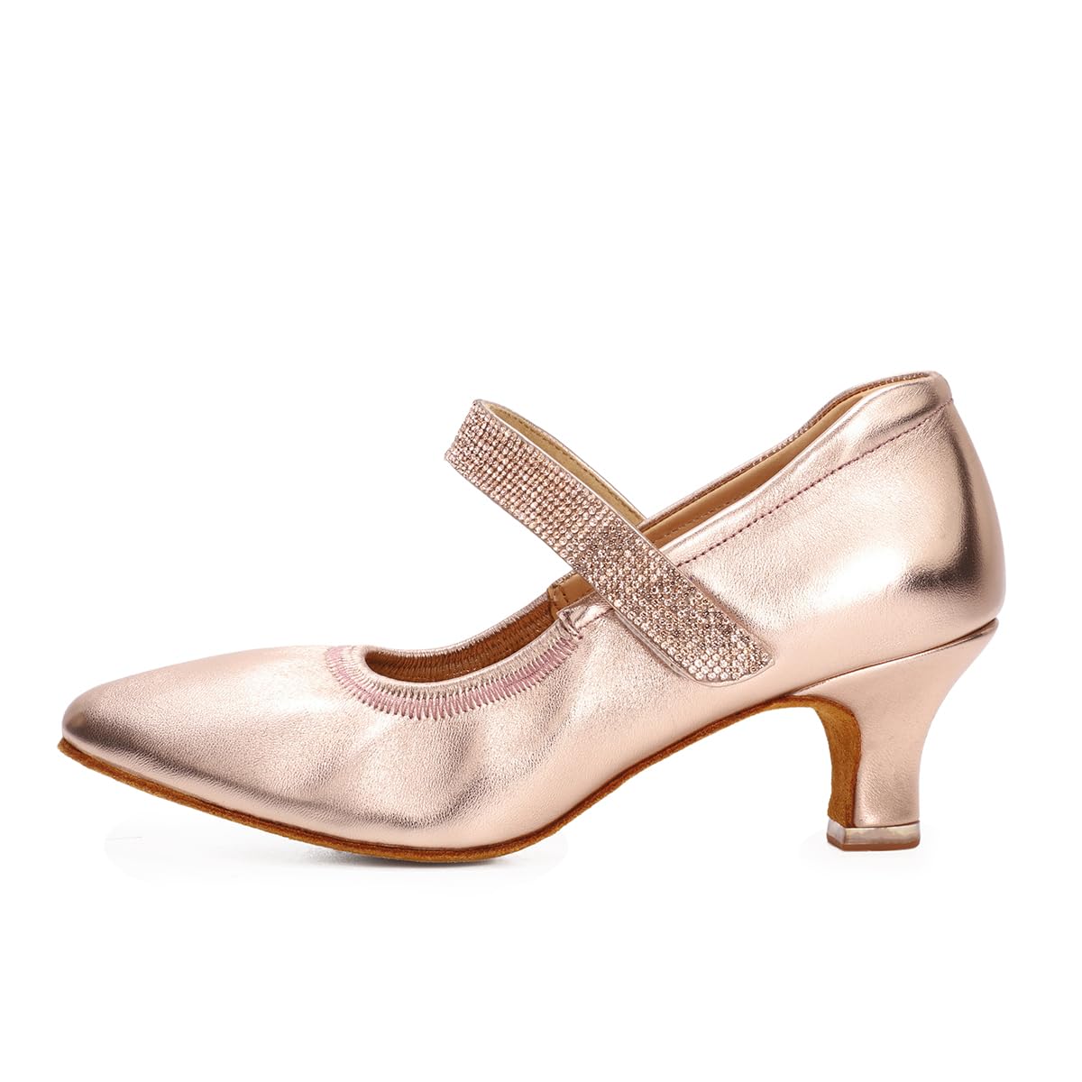 BD Dance Professional Women's Ballroom Latin Modern Dance Shoes Performance Mary Jane Sandals Character Shoes for Dancing #1327