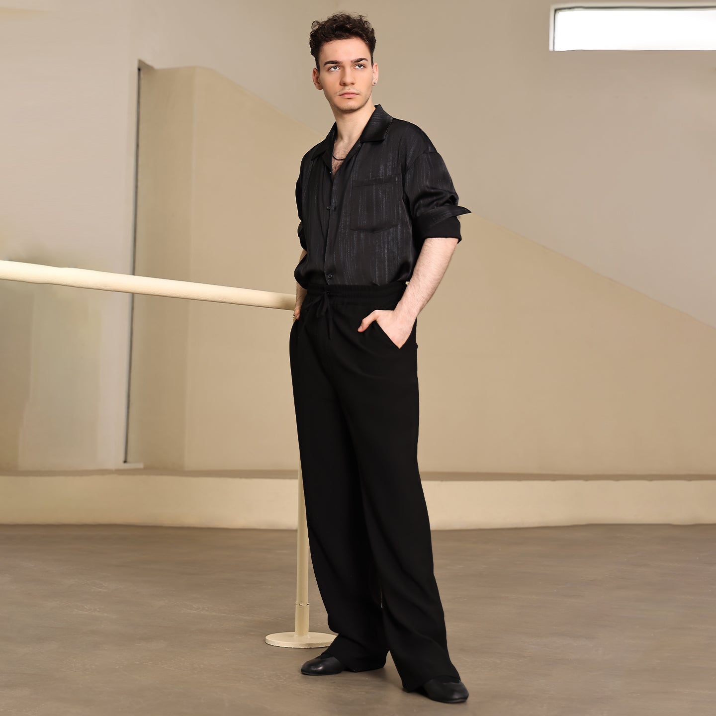UDANCE 2025 High-Quality Professional Men's Latin Dance Pants Standard Ballroom Practice Trousers Performance Trousers for Men A29