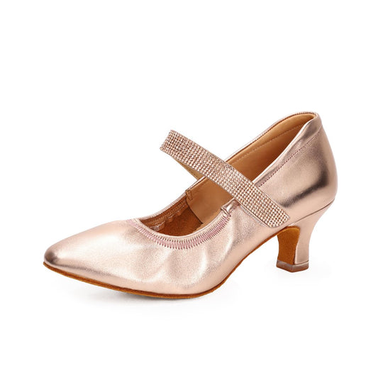 BD Dance Professional Women's Ballroom Latin Modern Dance Shoes Performance Mary Jane Sandals Character Shoes for Dancing #1327