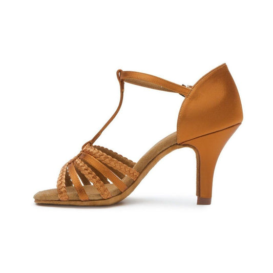 BD Dance Handmade Performance Women's Latin Dance Shoes Professional Ballroom Dancing Heels Salsa Bachata Sandals Satin #2368