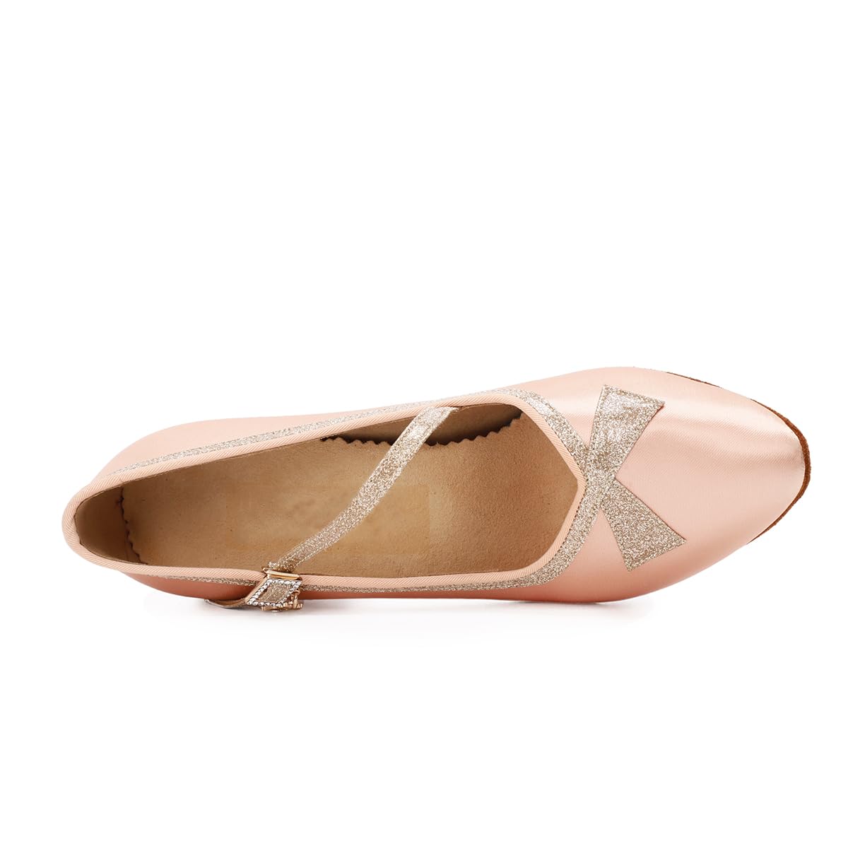 BD Dance Professional Women's Modern Dance Shoes Wedding Satin Mary Jane Performance Latin Ballroom Dancing Practice #1329