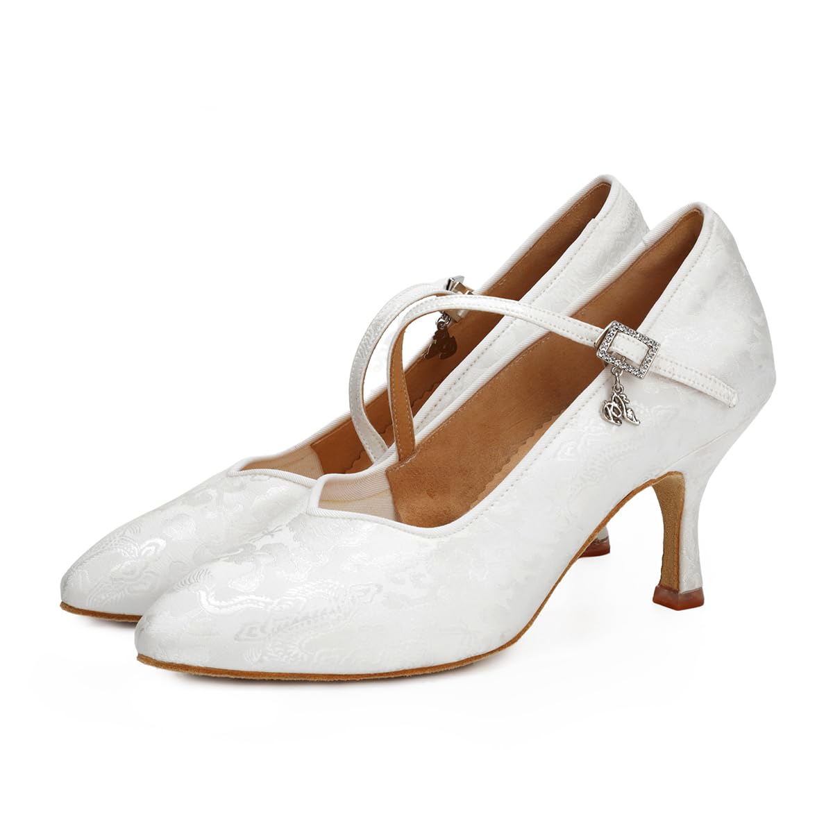 BD Dance Professional Elegant Women's Mary Jane Dress Shoes Kitten Heel Wedding Dance Formal Performance Latin Ballroom Modern Shoes #138
