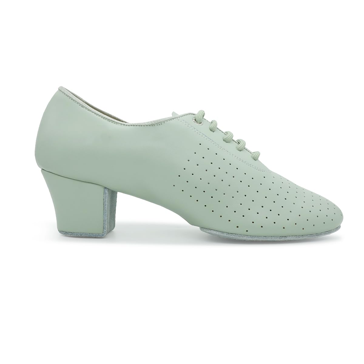 BD Dance Professional Women's Practice Latin Dance Shoes Salsa Oxford Perforated Leather Performance Ballroom Shoes #T1-B