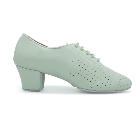 BD Dance Professional Women's Practice Latin Dance Shoes Salsa Oxford Perforated Leather Performance Ballroom Shoes #T1-B