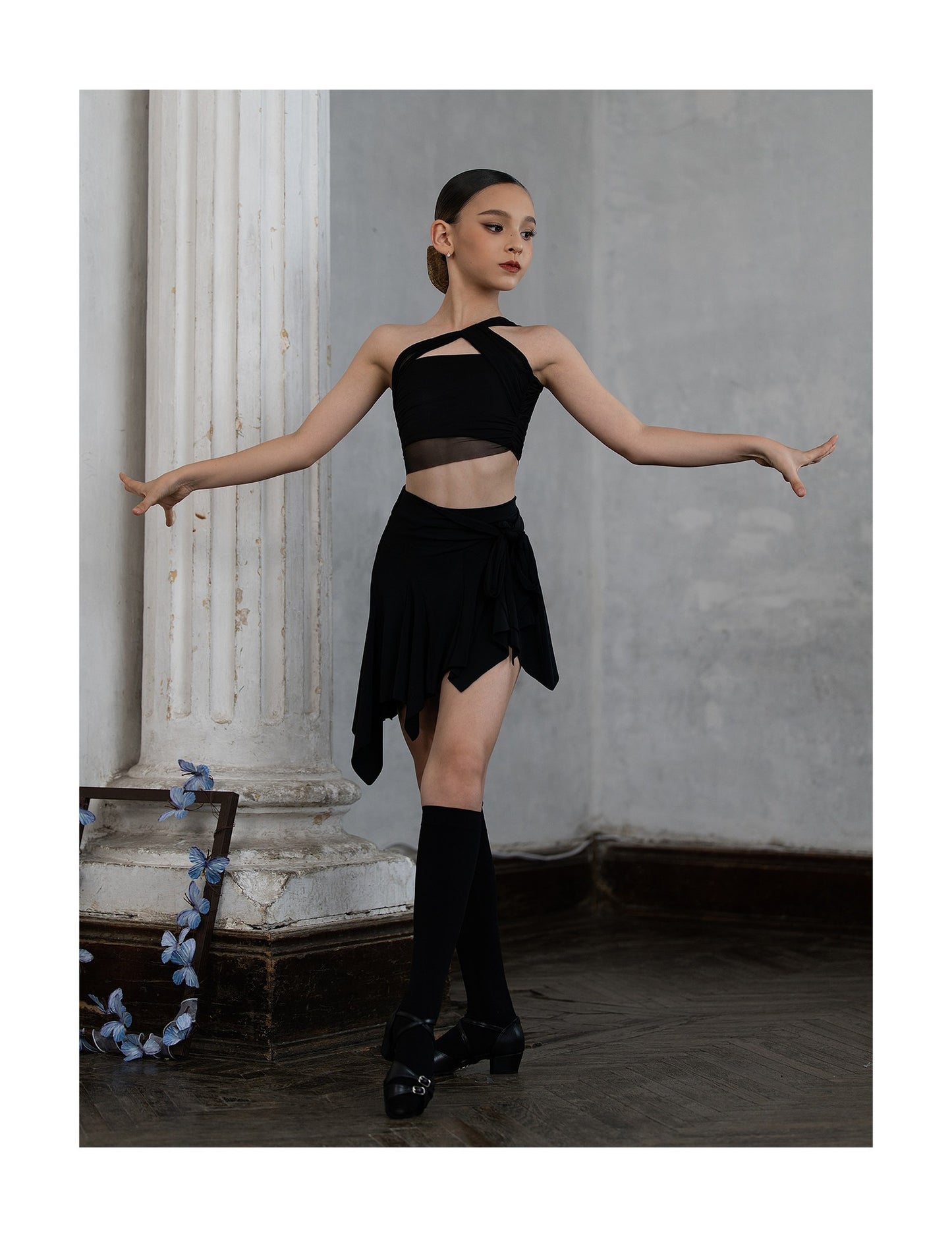 Udance New Latin Dance Dress Summer Super Beautiful Practice Dress Top Dance Training Dress US25
