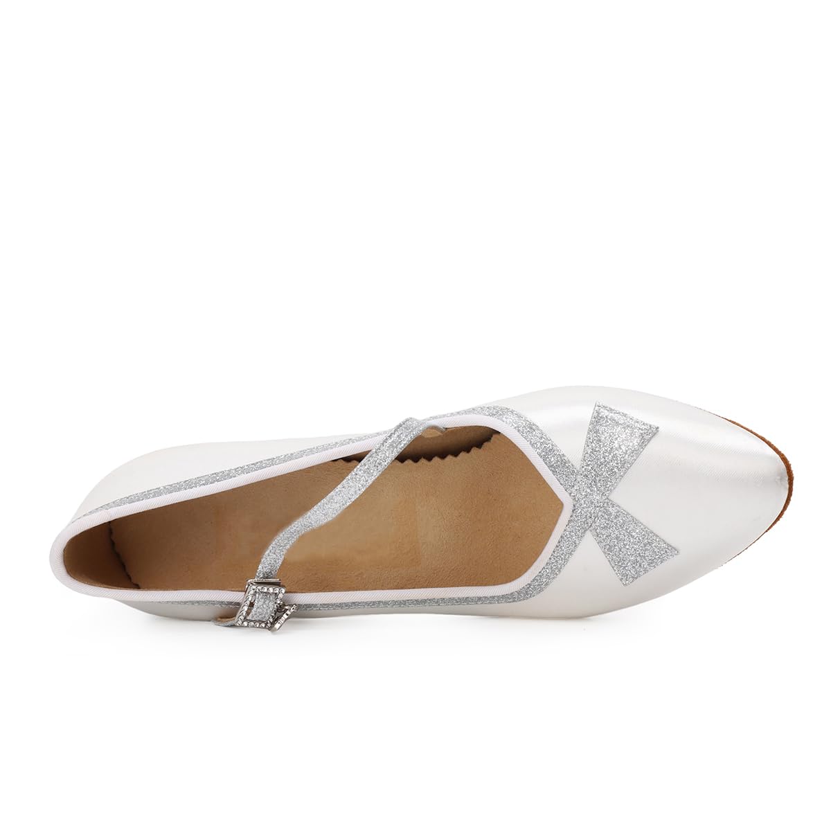 BD Dance Professional Women's Modern Dance Shoes Wedding Satin Mary Jane Performance Latin Ballroom Dancing Practice #1329