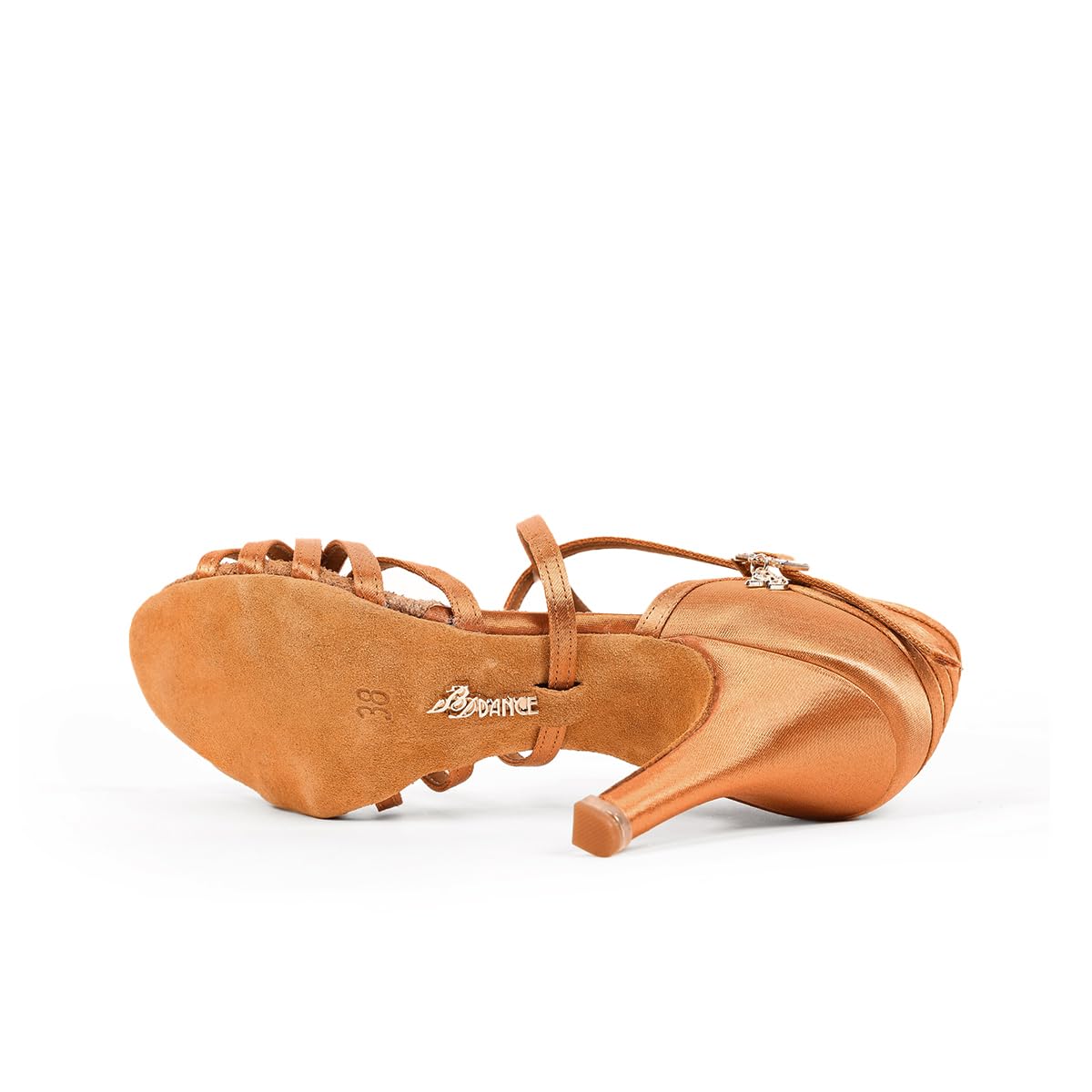 BD Dance Women's Latin Salsa Tango Jazz Ballroom Performance Practice Heels #2324 Tan, 4.5-11