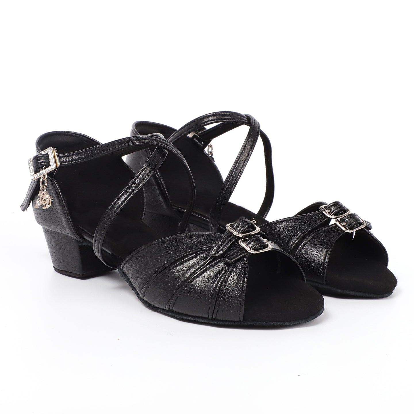 BD Dance Elegant Girl's Ballroom Dance Shoes Latin Shoes Children Waltz Jazz Tango Practice, Leather #609