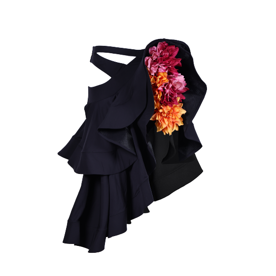 UD 2025 New Designer Stage Performance Costume Women's Skirts Latin Dance Skirt Professional Boned Long Skirt for Women A62
