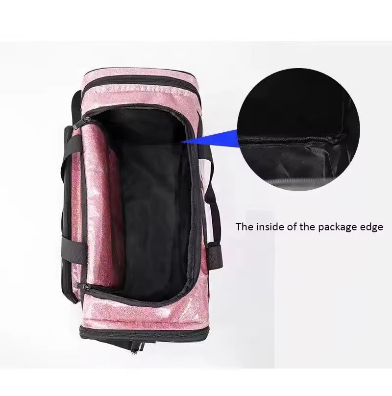 Lightweight Durable Sports Yoga Gym Sequin Weekend Overnight Travel Bag