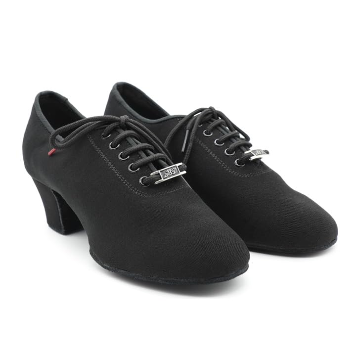 BD Dance Professional Dance Practice Oxford Shoes for Women Ballroom Performance Ladies Latin Dance Teaching Footwear Canvas #T1-B