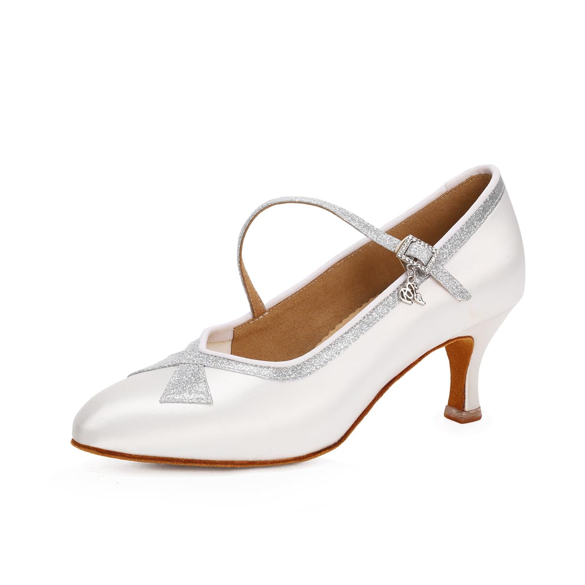 BD Dance Professional Women's Modern Dance Shoes Wedding Satin Mary Jane Performance Latin Ballroom Dancing Practice #1329