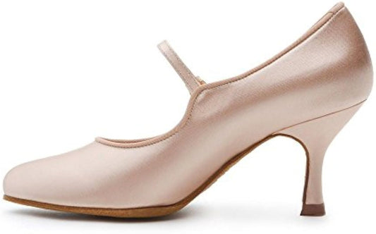 BD Dance Women's Dancing Shoes Latin Salsa Tango Jazz Ballroom Performance Heels Satin #137 Pink, 4.5-11