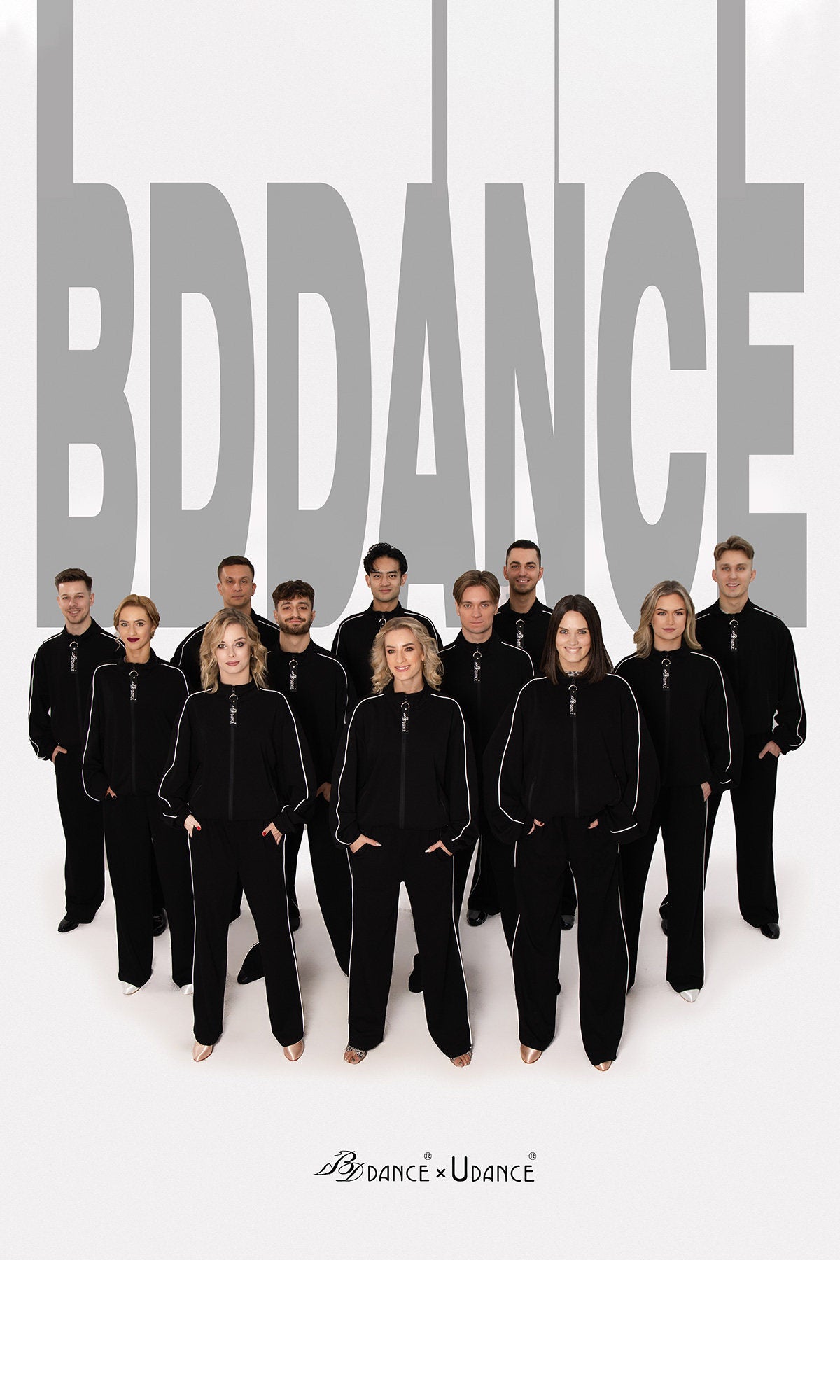 BD Dance x UD 2026 Unisex Sportswear Long-Sleeve Zip-Up Top + Jogging Pants Casual Tracksuit A90