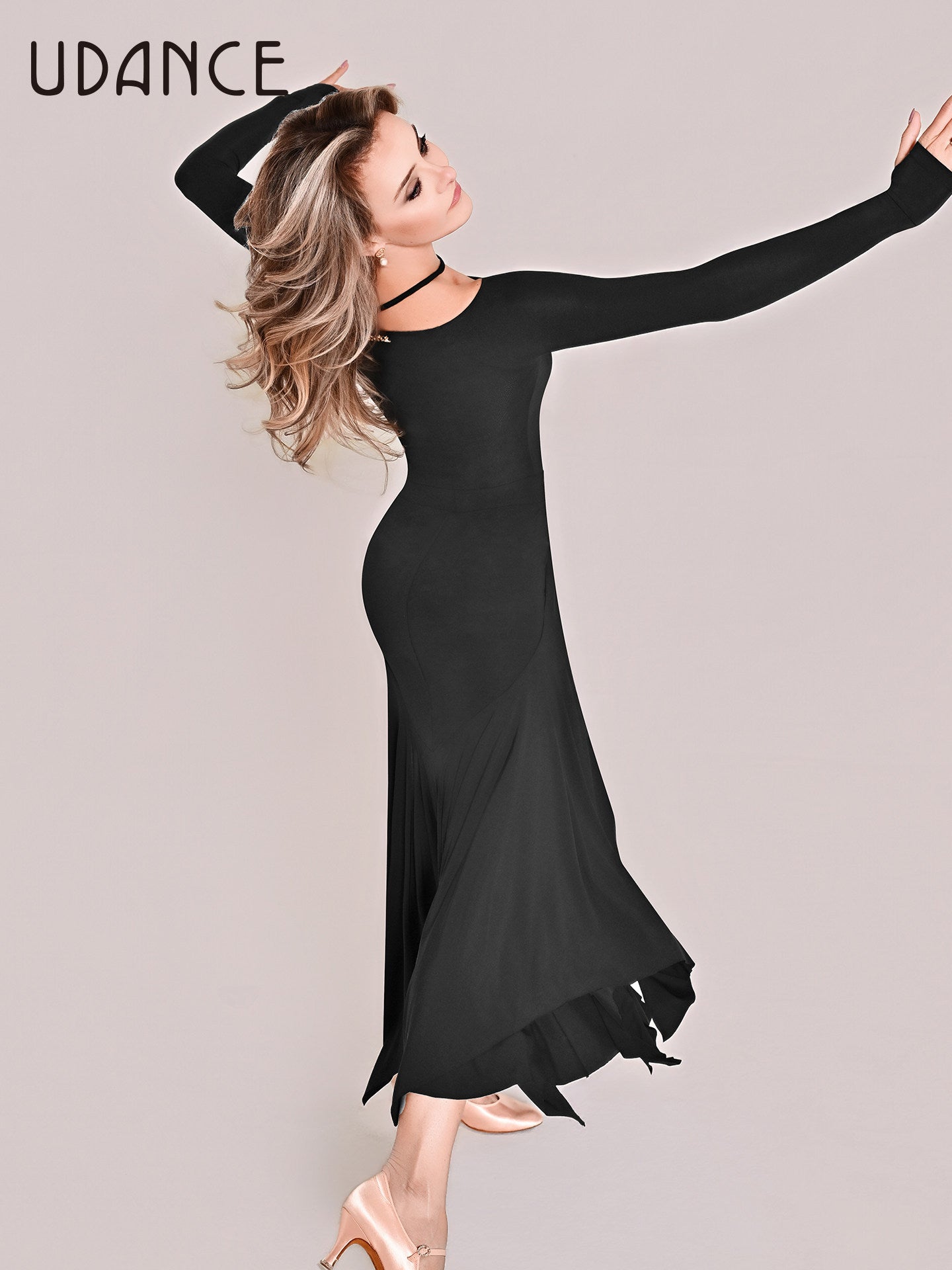 UDANCE 2026 New Arrival Women's Ballroom Dancewear Elegant Skirt AMD05
