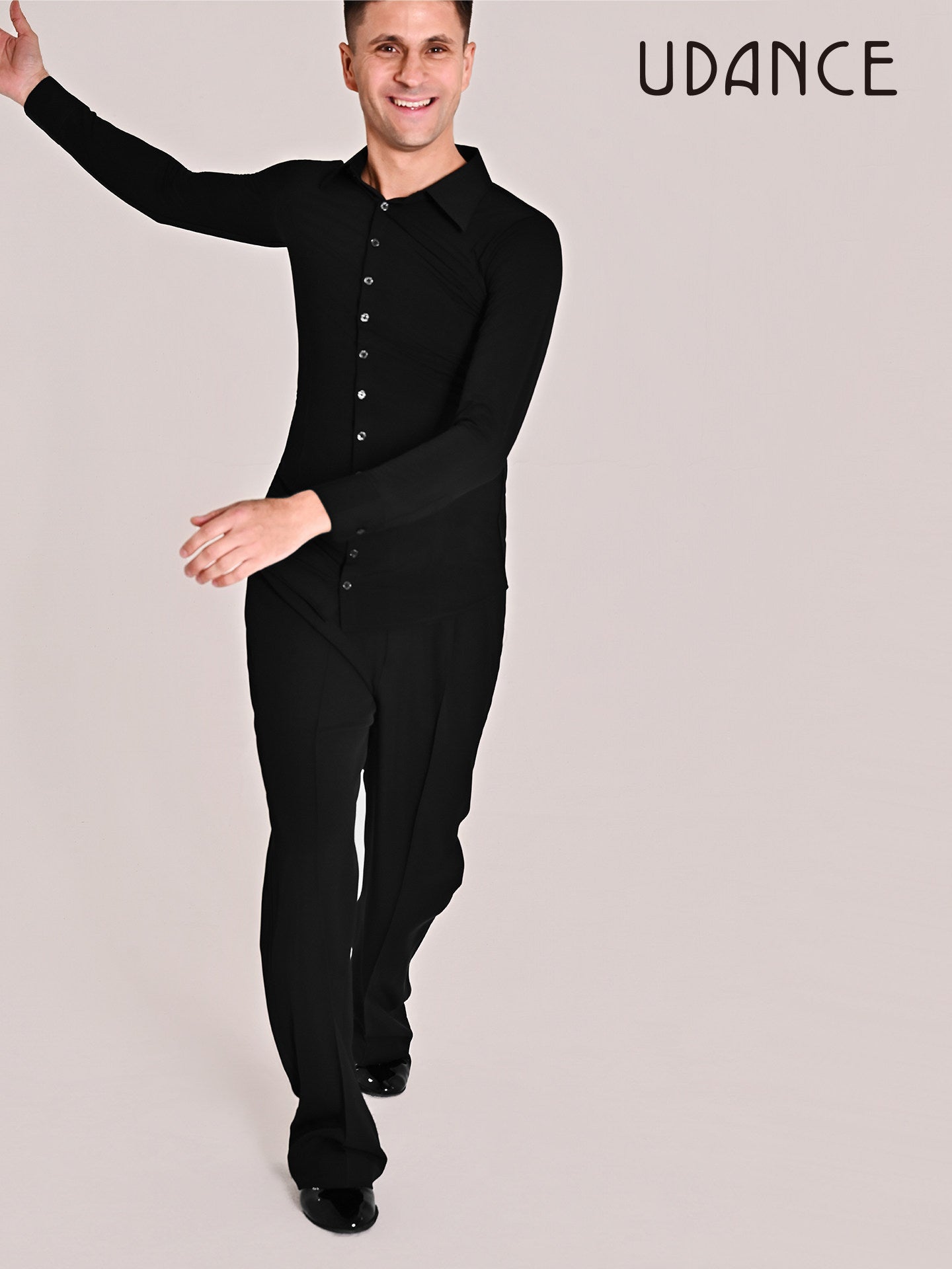 UDANCE 2026 New Arrival Men's Ballroom Dance Wide Leg Pants AMD15