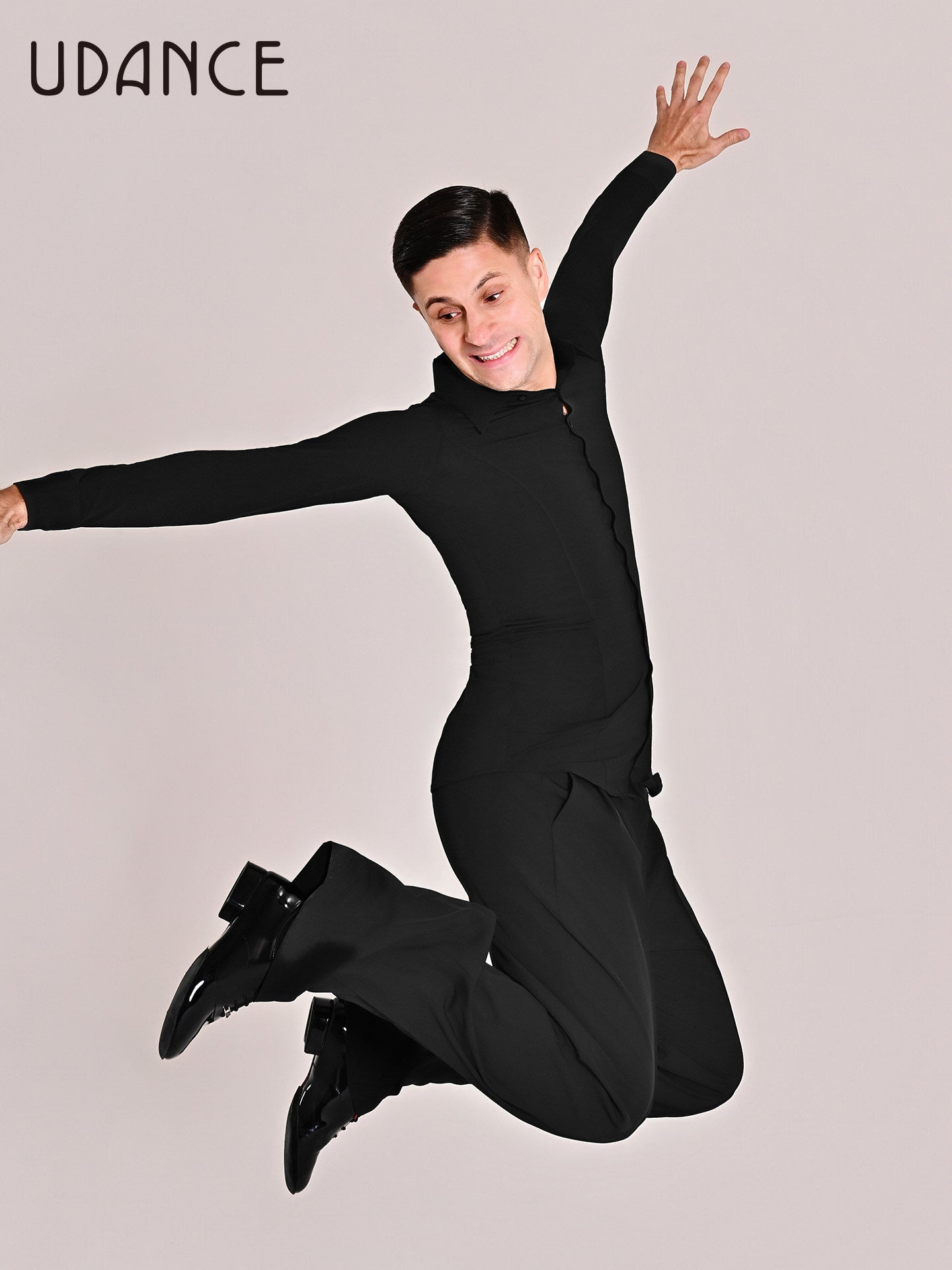 UDANCE 2026 New Arrival Men's Ballroom Dance Wide Leg Pants AMD15
