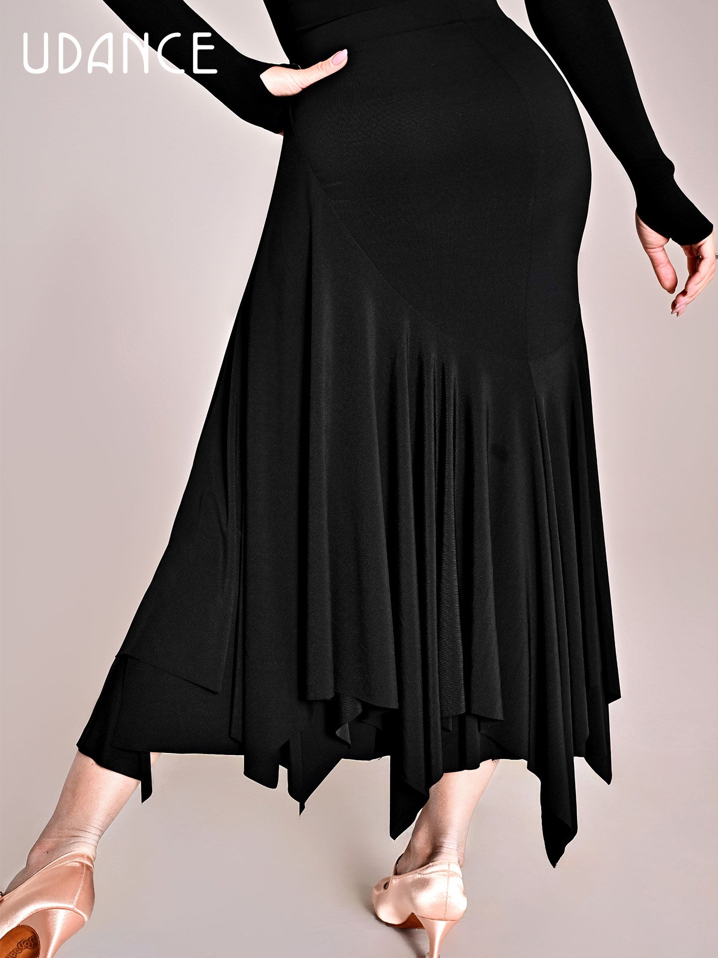 UDANCE 2026 New Arrival Women's Ballroom Dancewear Elegant Skirt AMD05