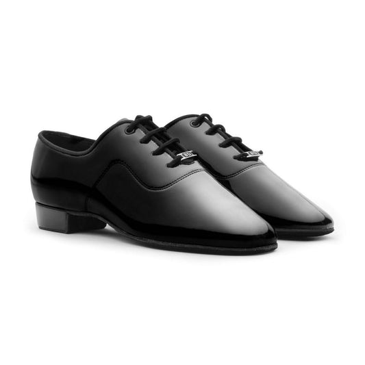 BD Dance Boy's Latin Dance Shoes Professional Ballroom Dance Shoes for Kid Jazz Tango Oxford Dress Shoes, Leather, Black, #702