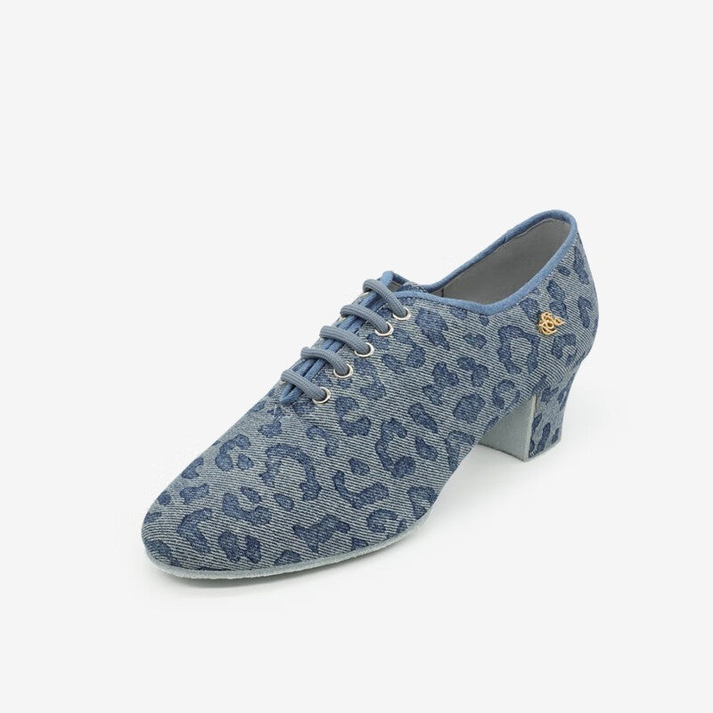 BD Dance  Latin dance shoes, women's teacher shoes, national standard dance shoes, denim dance shoes BDDT1-B