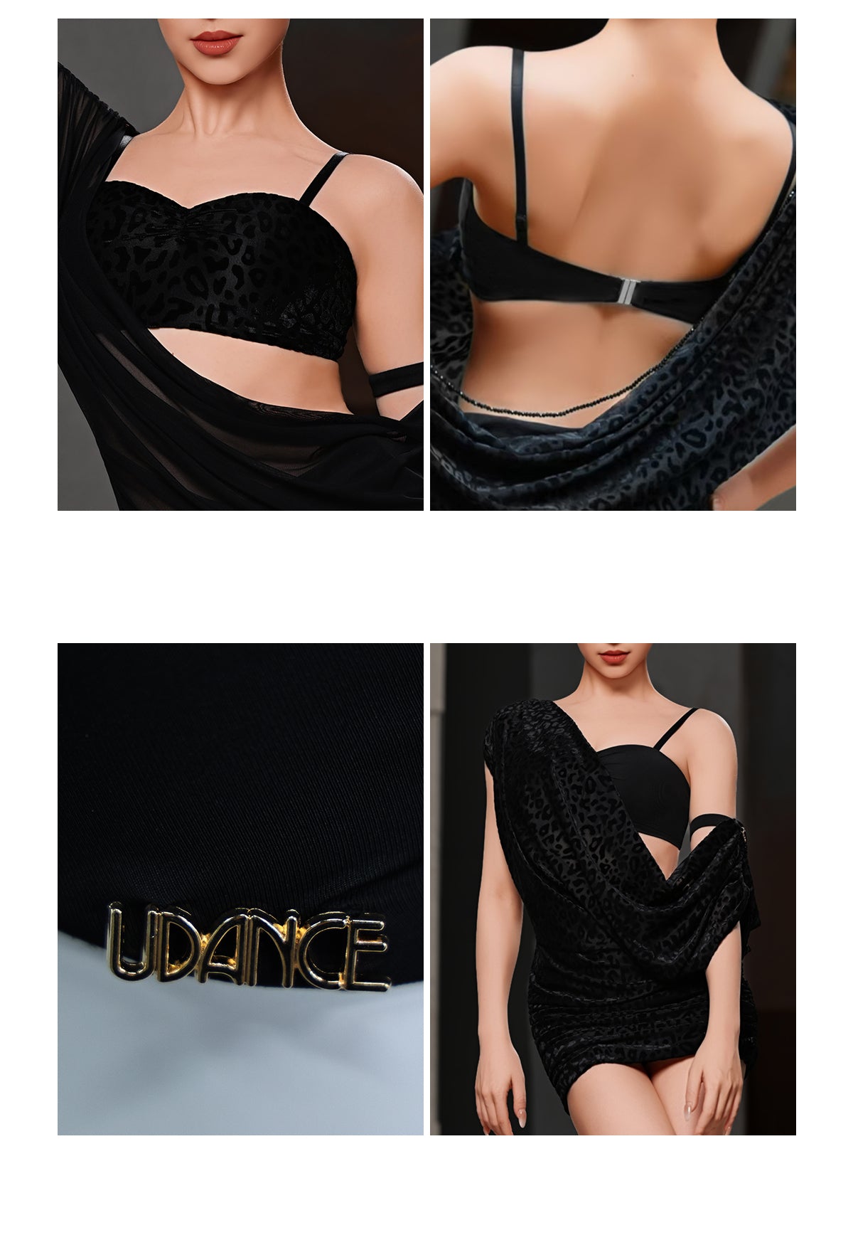UDANCE Latin Strapless Dancewear Women's Adult New Dance Practice Uniform Standard Dance Top Vest A114