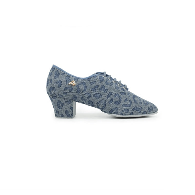 BD Dance  Latin dance shoes, women's teacher shoes, national standard dance shoes, denim dance shoes BDDT1-B