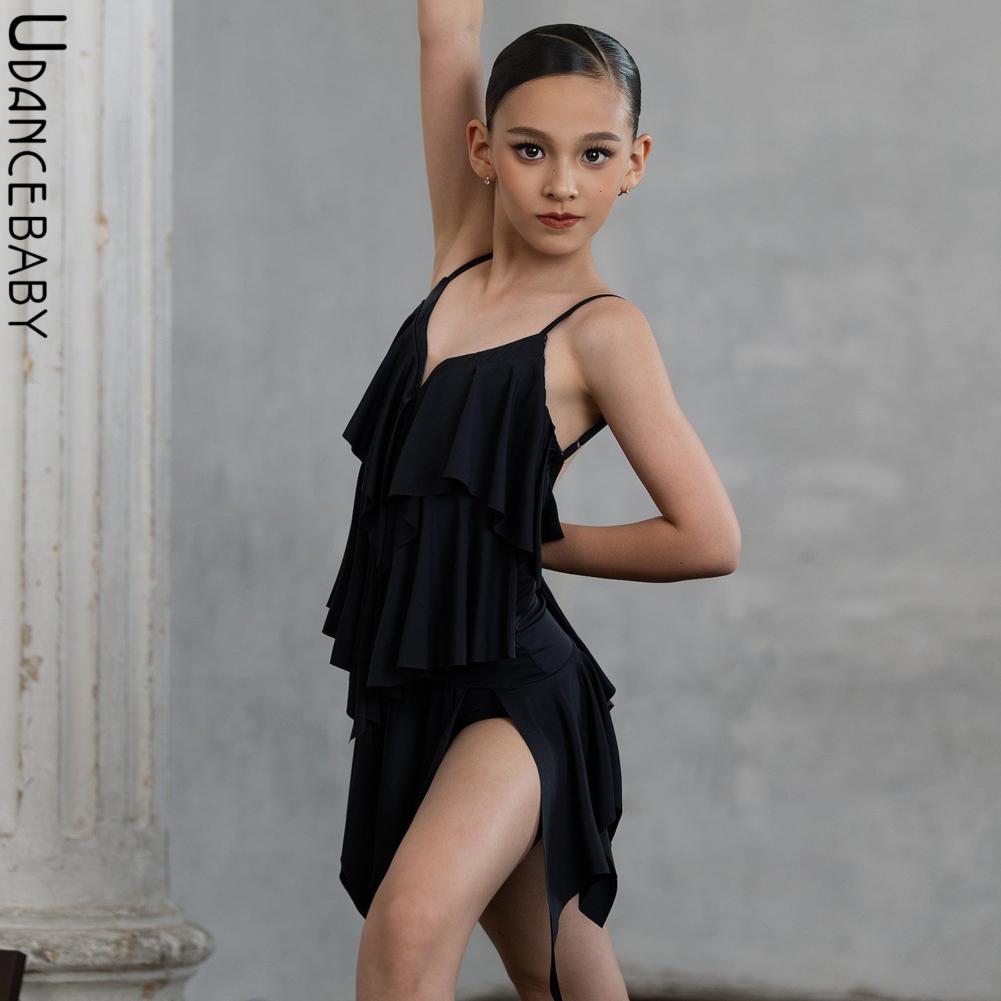 Udance【Sugar】New Latin Dance Costume - Summer Strapless Dress for Practice US06