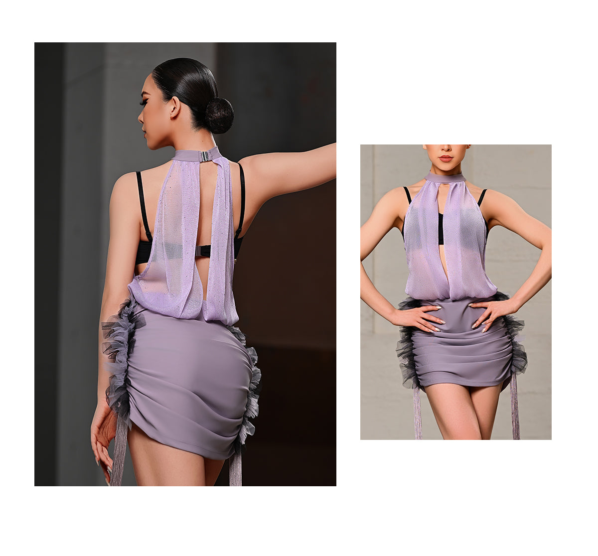 UDANCE Latin dance costume, dance costume, daily practice costume, new training costume, female adult tassel dress A121