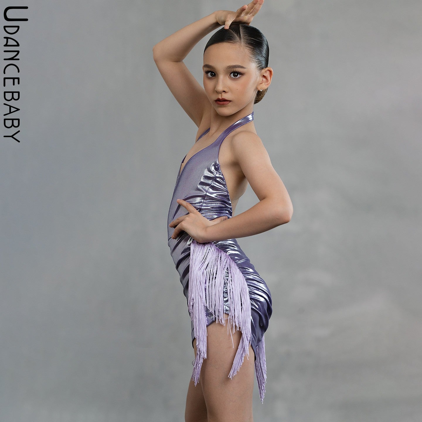 Udance Gloss Latin Dance 2026 new competition outfit, high-end new tassel dress US04