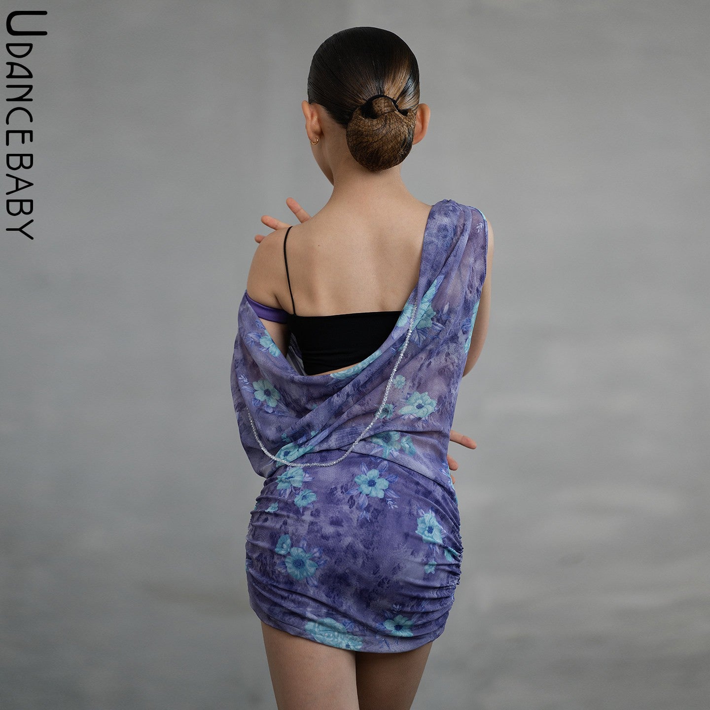 Udance【Charm】New Latin dance clothing, mesh dress, practice outfit, dance outfit US16