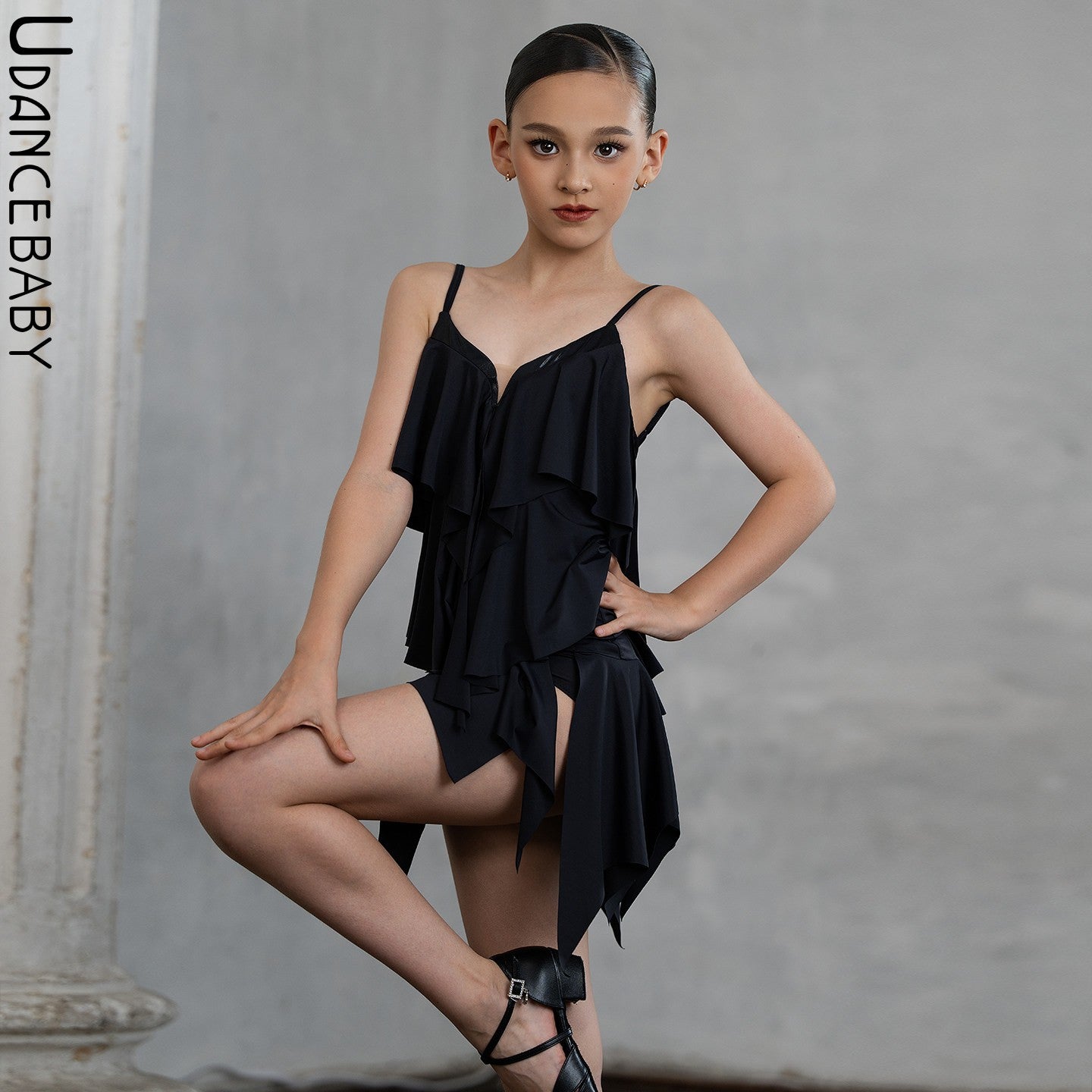 Udance【Sugar】New Latin Dance Costume - Summer Strapless Dress for Practice US06