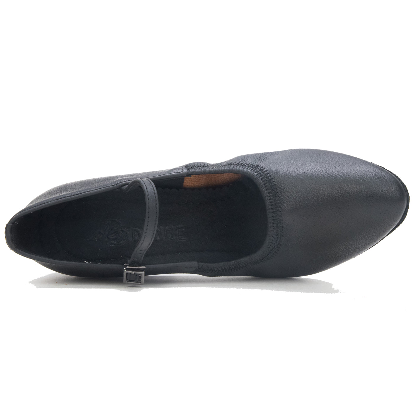 BD Dance Women's Ballroom Latin Dance Shoes Professional Jazz Waltz Practice Sandals Classic Black Leather Kitten Heel Pumps #107 4.5-11