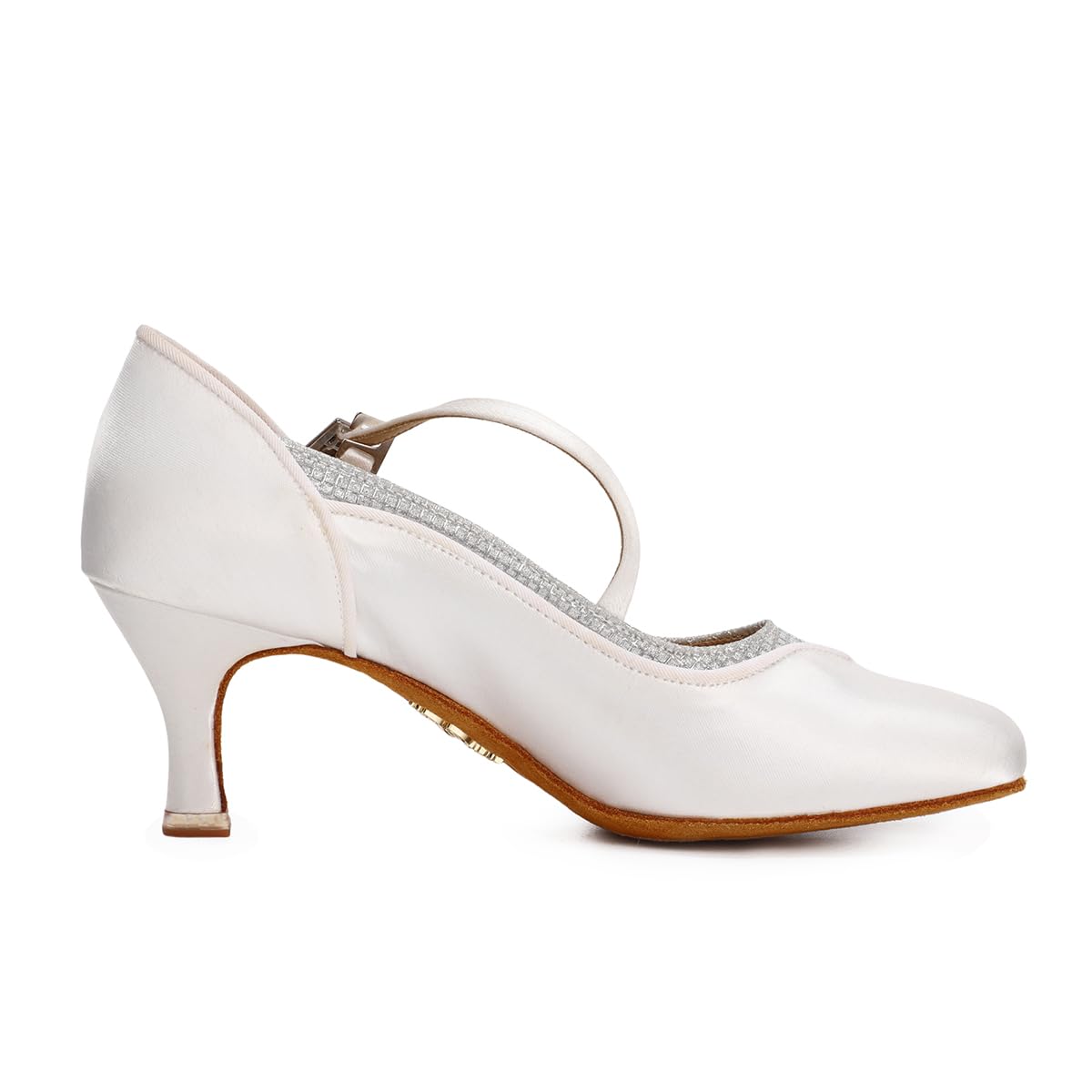 BD Dance Performance Ballroom Latin Dance Shoes for Women Satin Mary Jane Wedding Heels Professional Modern Dancing Pumps #1331