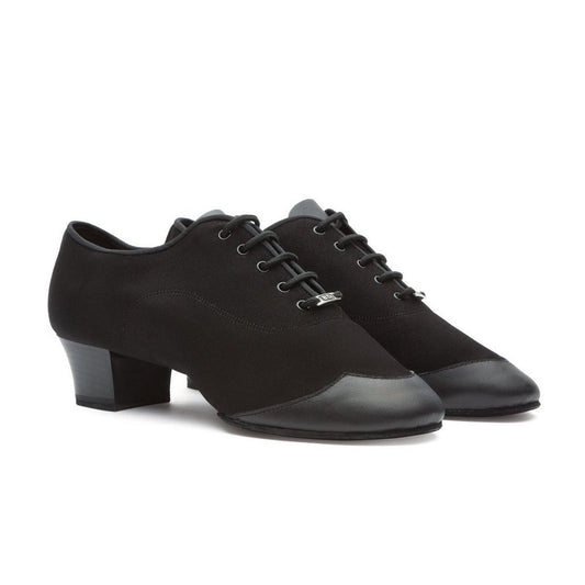 BD Dance Professional BD Latin Dance Shoes for Men Teaching Ballroom Jazz Rumba Salsa Dancing Oxford Lace-up Black, #457, 6-14