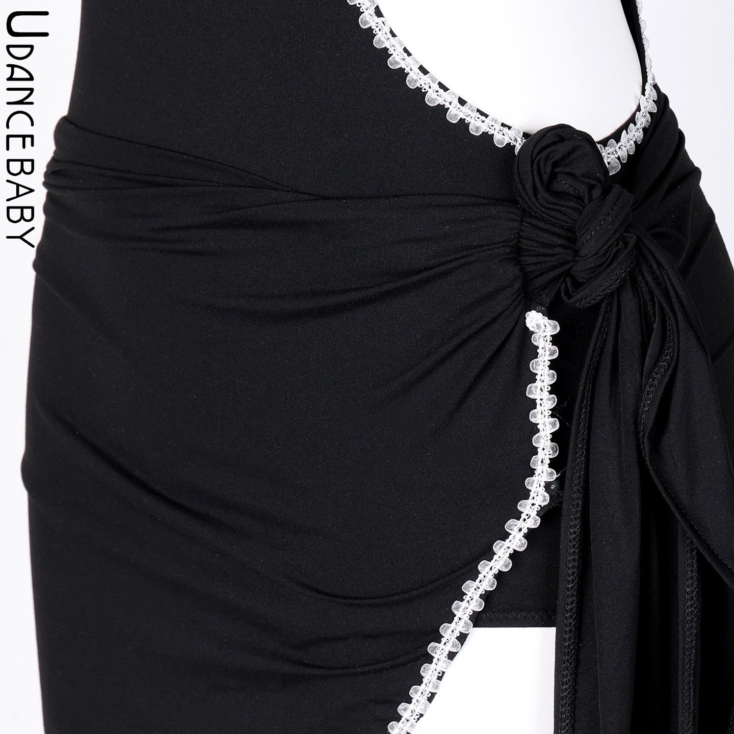 Udance【Sparkle】New Latin Dance Dress for Girls, New Dance Dress Hip Scarf US09