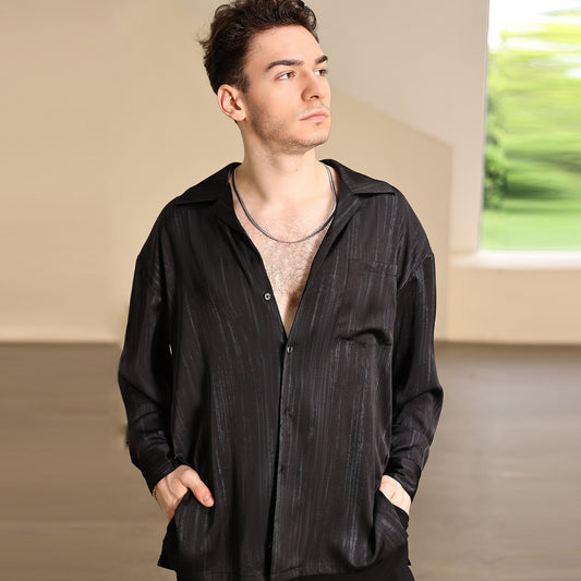Udance 2025 New Arrival High Quality Breathable Men's Latin Dance Shirt Performance Dancewear Casual Practice Shirt for Men A537