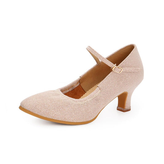 BD Dance Performance Damen Mary Jane Modern Dance Schuhe Professionelle Standardtanz-, Salsa-, Jazz- und Charaktertanz-Übungsschuhe #107-108