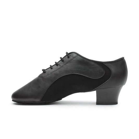 BD Dance Professional Men's Latin Dance Shoes Elegant Ballroom Dancing Shoes Jazz Tango Salsa Leather Black #454, 6-14