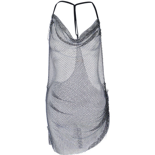 Udance Women's Latin Dance Dress with Diamond Mesh Outerwear A102