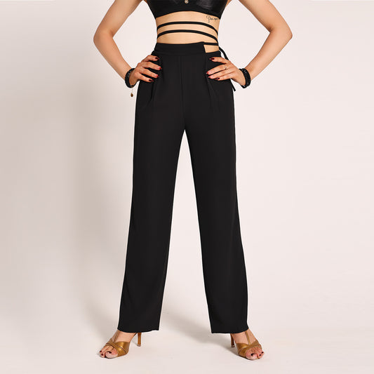 UDANCE Women's Trousers & Pants Latin Dance Practice Stage Performance Bottoms Specialized Ballroom Dance Yoga Pants for Women A48