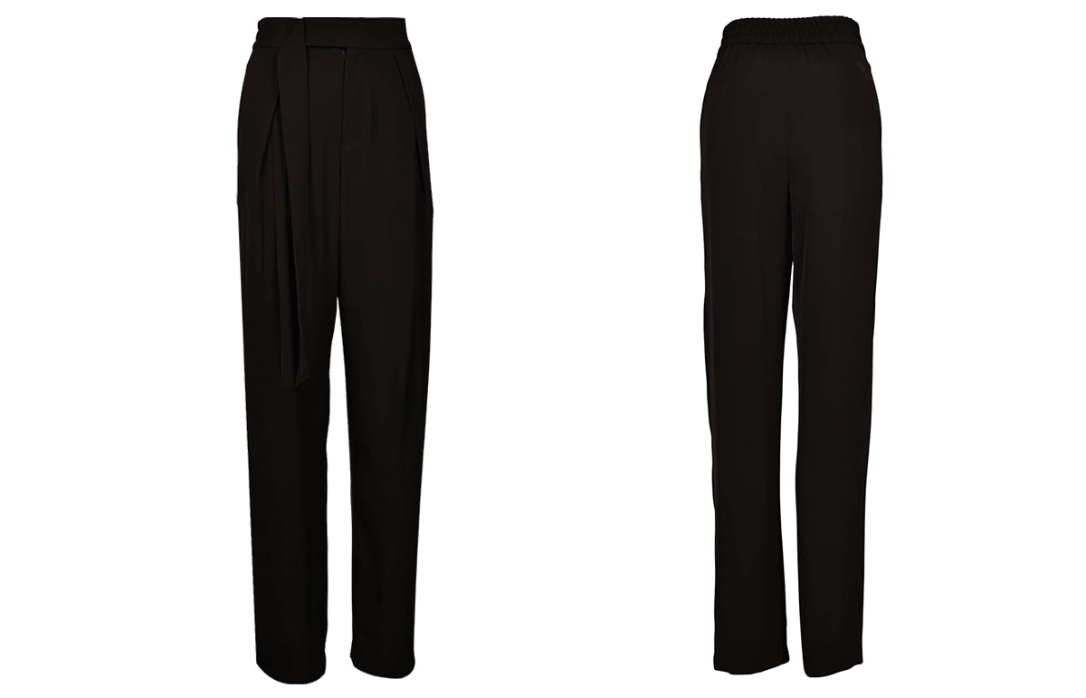 UDANCE 2025 New Unisex Latin Dance Pants Ribbon High-Waisted Practice Trousers for Women A535