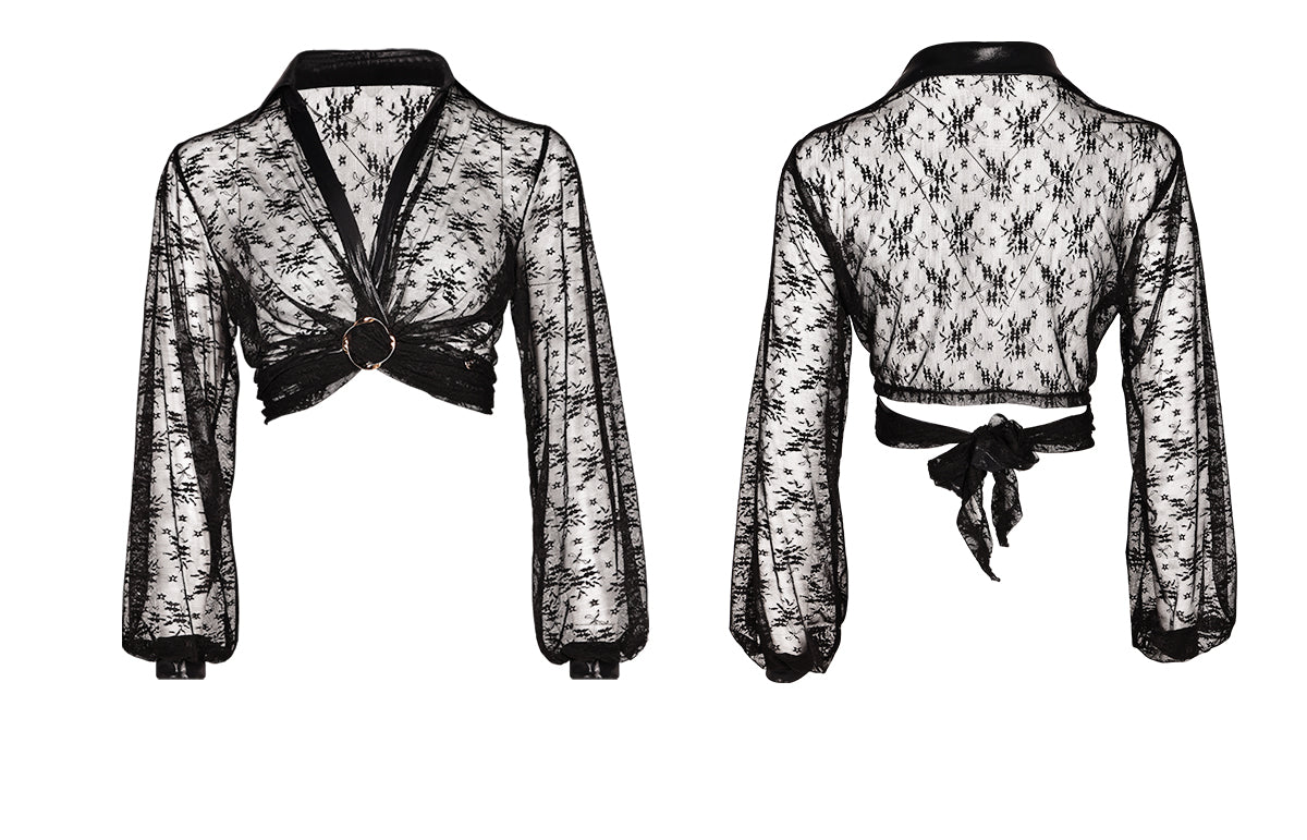 UDANCE Latin Dance Crop Top Women's New Adult Mesh Professional Practice Wear Lace Long Sleeve Dancewear A72